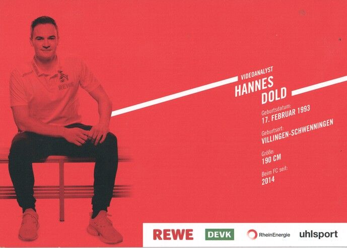 Autogramm Fussball | 1. FC Köln | 2019 | Hannes DOLD