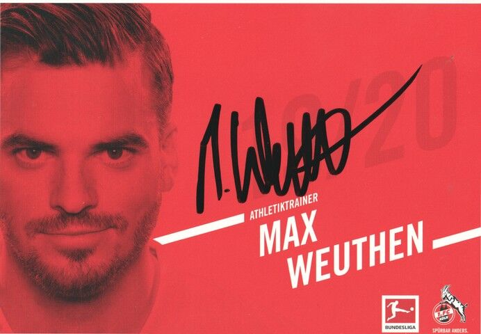 Autogramm Fussball | 1. FC Köln | 2019 | Max WEUTHEN