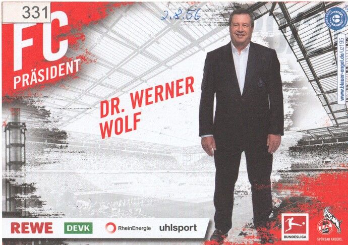 Autogramm Fussball | 1. FC Köln | 2020 | Werner WOLF