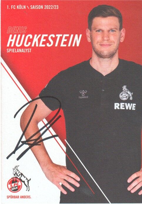 Autogramm Fussball | 1. FC Köln | 2022 | Denis HUCKESTEIN