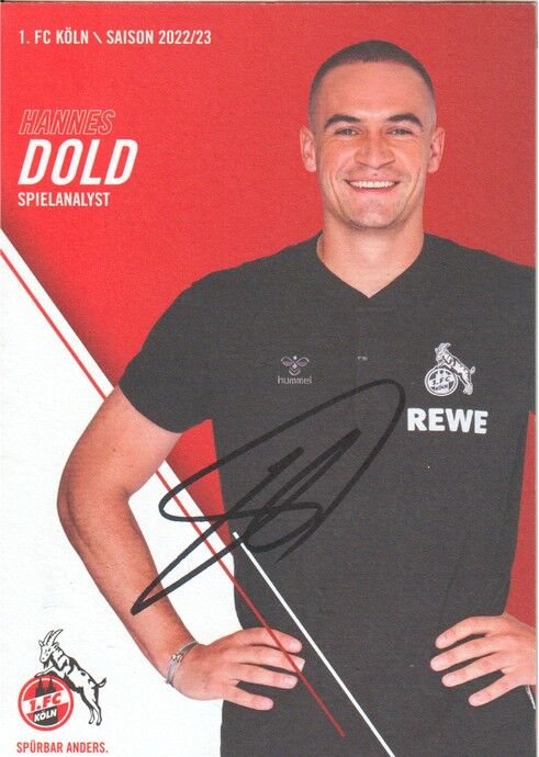 Autogramm Fussball | 1. FC Köln | 2022 | Hannes DOLD