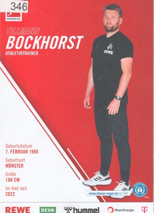 Autogramm Fussball | 1. FC Köln | 2022 | Tillmann BOCKHORST