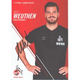 Autogramm Fussball | 1. FC Köln | 2022 | Max WEUTHEN