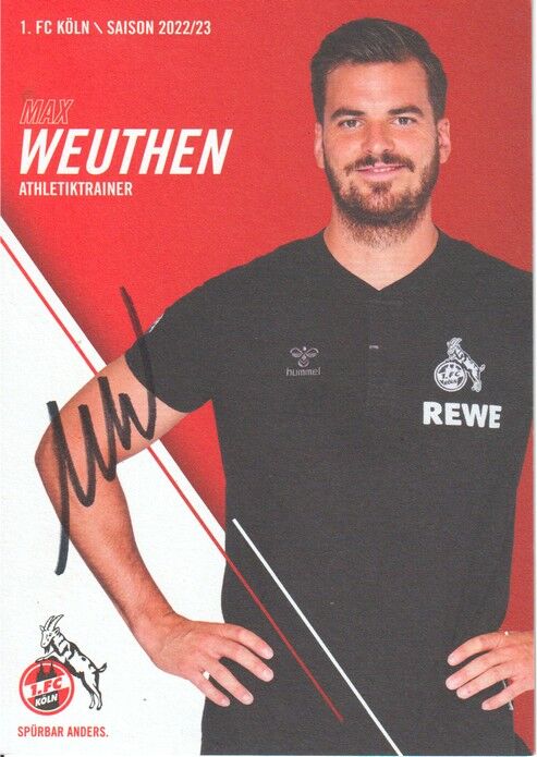 Autogramm Fussball | 1. FC Köln | 2022 | Max WEUTHEN