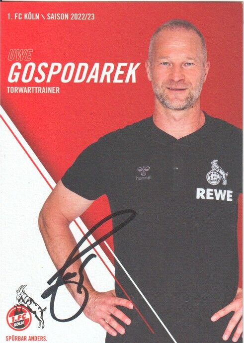 Autogramm Fussball | 1. FC Köln | 2022 | Uwe GOSPODAREK