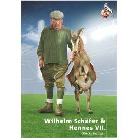 AK Fussball | 1. FC Köln | 2005 | WILHELM SCHÄFER & HENNES VII. (Maskottchen)