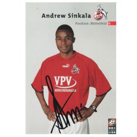Autogramm Fussball | 1. FC Köln | 2001 | Andrew SINKALA