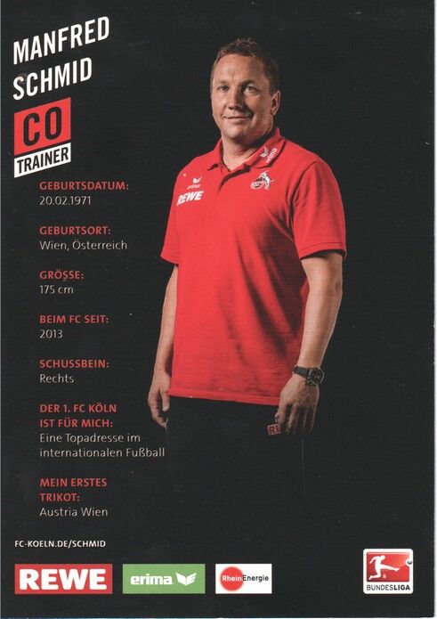 Autogramm Fussball | 1. FC Köln | 2014 | Manfred SCHMID