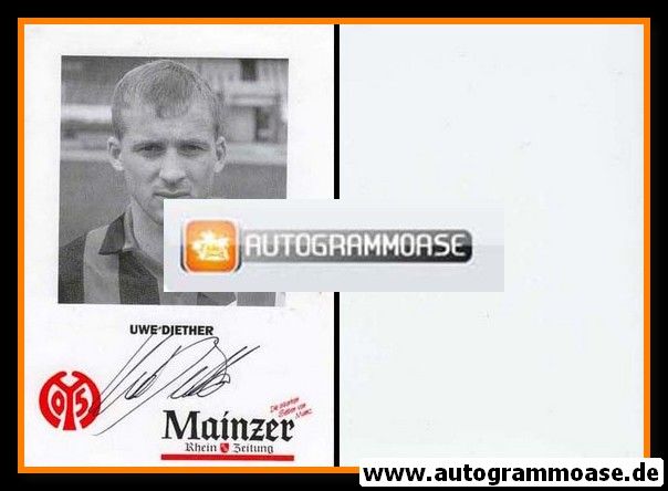 Autogramm Fussball | FSV Mainz 05 | 1992 | Uwe DIETHER