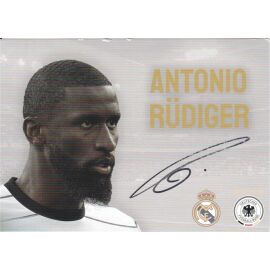 Autogramm Fussball | DFB / Real Madrid | 2023 | Antonio RÜDIGER (Portrait SW)