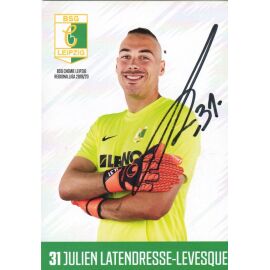 Autogramm Fussball | BSG Chemie Leipzig | 2019 | Julien LATENDRESSE