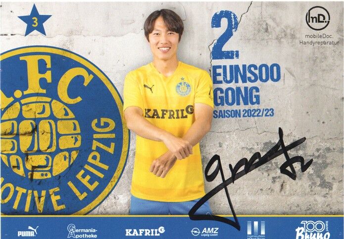 Autogramm Fussball | BSG Chemie Leipzig | 2022 | Eunsoo GONG