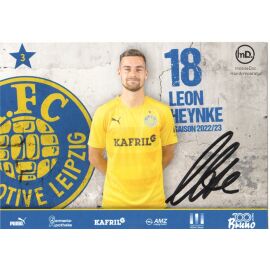 Autogramm Fussball | BSG Chemie Leipzig | 2022 | Leon HEYNKE