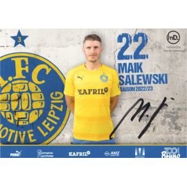 Autogramm Fussball | BSG Chemie Leipzig | 2022 | Maik SALEWSKI