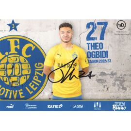 Autogramm Fussball | BSG Chemie Leipzig | 2022 | Theo OGBIDI
