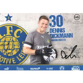 Autogramm Fussball | BSG Chemie Leipzig | 2022 | Dennis DICKMANN
