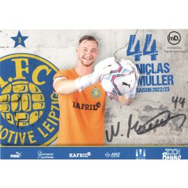 Autogramm Fussball | BSG Chemie Leipzig | 2022 | Niclas MÜLLER