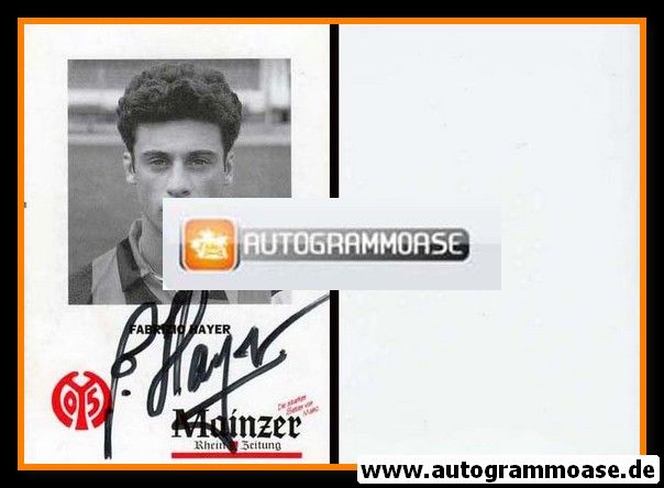 Autogramm Fussball | FSV Mainz 05 | 1992 | Fabrizio HAYER 