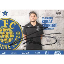Autogramm Fussball | BSG Chemie Leipzig | 2022 | Koray GÖKKURT