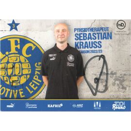 Autogramm Fussball | BSG Chemie Leipzig | 2022 | Sebastian KRAUSS