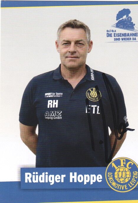 Autogramm Fussball | Lokomotive Leipzig | 2016 | Rüdiger HOPPE
