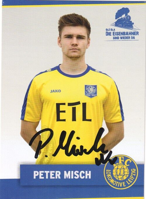 Autogramm Fussball | Lokomotive Leipzig | 2016 | Peter MISCH