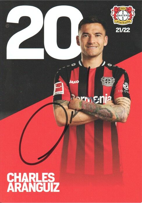 Autogramm Fussball | Bayer Leverkusen | 2021 | Charles ARANGUIZ