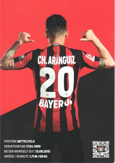 Autogramm Fussball | Bayer Leverkusen | 2021 | Charles ARANGUIZ