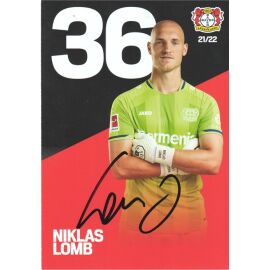 Autogramm Fussball | Bayer Leverkusen | 2021 | Niklas LOMB