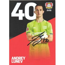 Autogramm Fussball | Bayer Leverkusen | 2021 | Andrey LUNEV