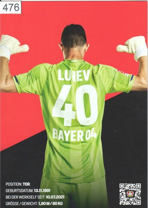 Autogramm Fussball | Bayer Leverkusen | 2021 | Andrey LUNEV