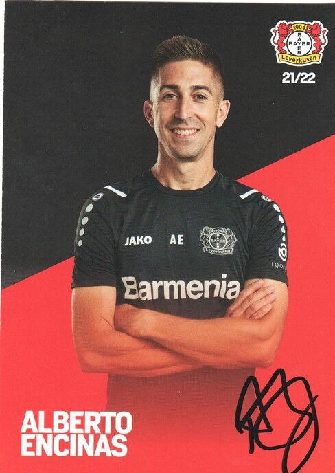Autogramm Fussball | Bayer Leverkusen | 2021 | Alberto ENCINAS