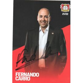 Autogramm Fussball | Bayer Leverkusen | 2021 | Fernando CARRO