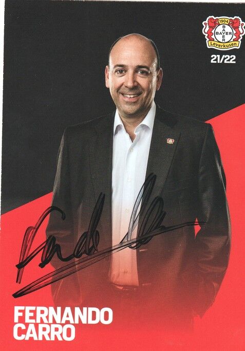 Autogramm Fussball | Bayer Leverkusen | 2021 | Fernando CARRO