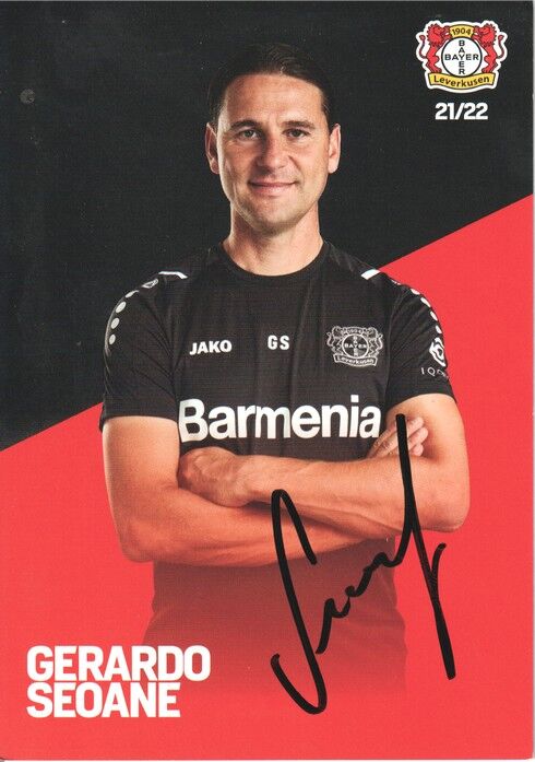 Autogramm Fussball | Bayer Leverkusen | 2021 | Gerardo SEOANE