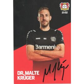Autogramm Fussball | Bayer Leverkusen | 2021 | Malte KRÜGER