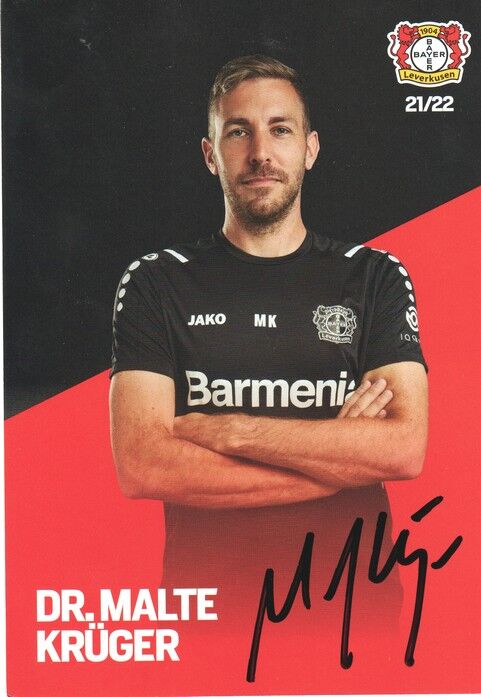 Autogramm Fussball | Bayer Leverkusen | 2021 | Malte KRÜGER
