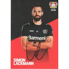 Autogramm Fussball | Bayer Leverkusen | 2021 | Simon LACKMANN