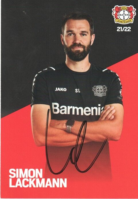 Autogramm Fussball | Bayer Leverkusen | 2021 | Simon LACKMANN
