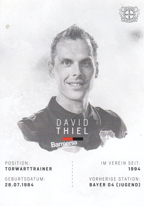 Autogramm Fussball | Bayer Leverkusen | 2018 | David THIEL
