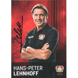 Autogramm Fussball | Bayer Leverkusen | 2018 | Hans-Peter LEHNHOFF