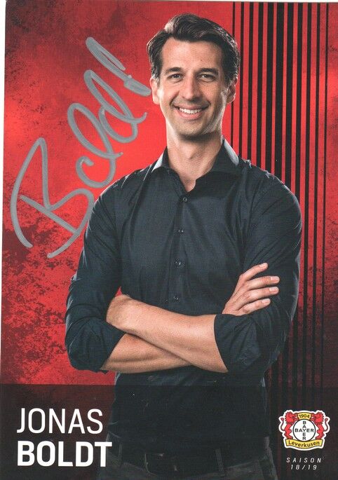 Autogramm Fussball | Bayer Leverkusen | 2018 | Jonas BOLDT