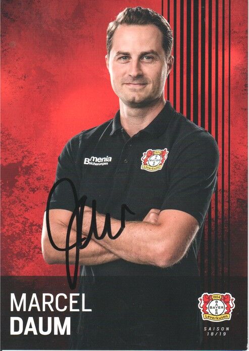 Autogramm Fussball | Bayer Leverkusen | 2018 | Marcel DAUM