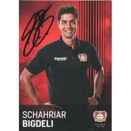Autogramm Fussball | Bayer Leverkusen | 2018 | Schahriar BIGDELI