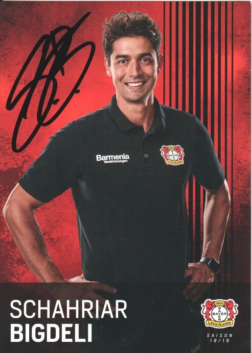 Autogramm Fussball | Bayer Leverkusen | 2018 | Schahriar BIGDELI
