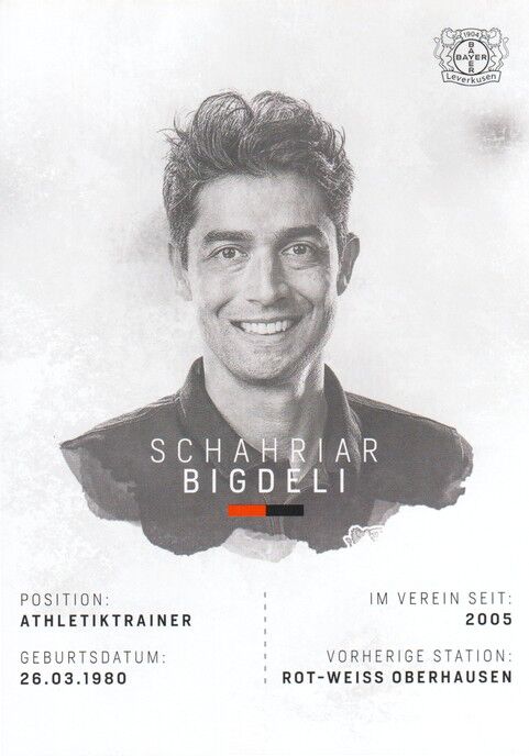 Autogramm Fussball | Bayer Leverkusen | 2018 | Schahriar BIGDELI