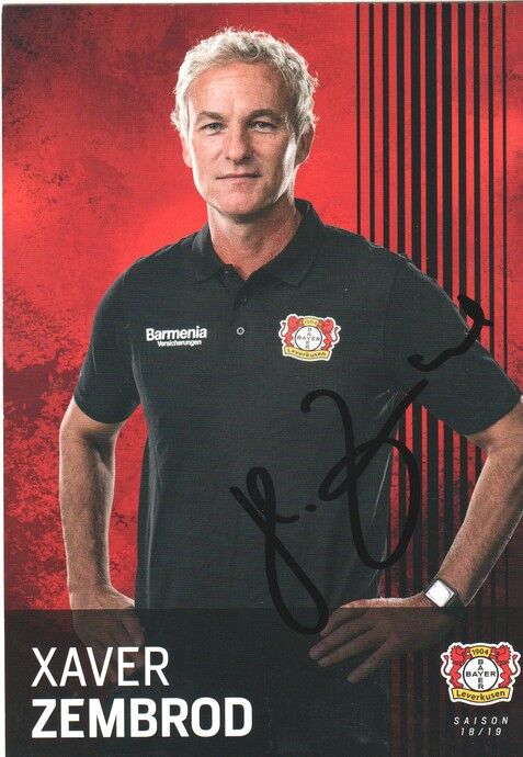 Autogramm Fussball | Bayer Leverkusen | 2018 | Xaver ZEMBROD