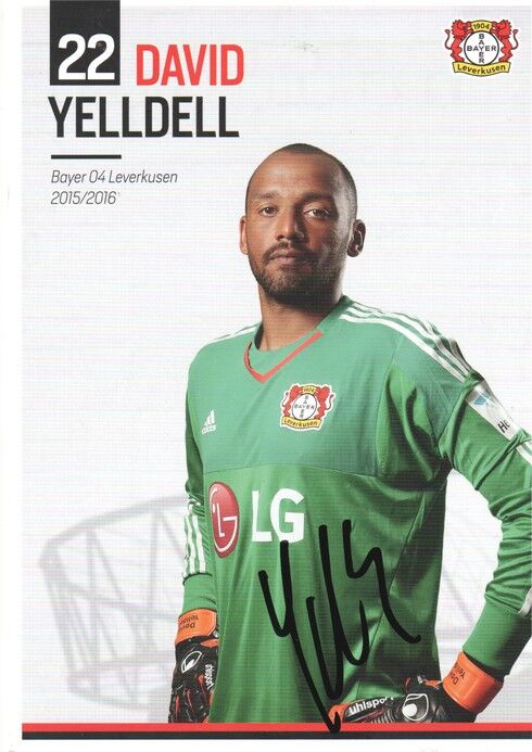 Autogramm Fussball | Bayer Leverkusen | 2015 | David YELLDELL