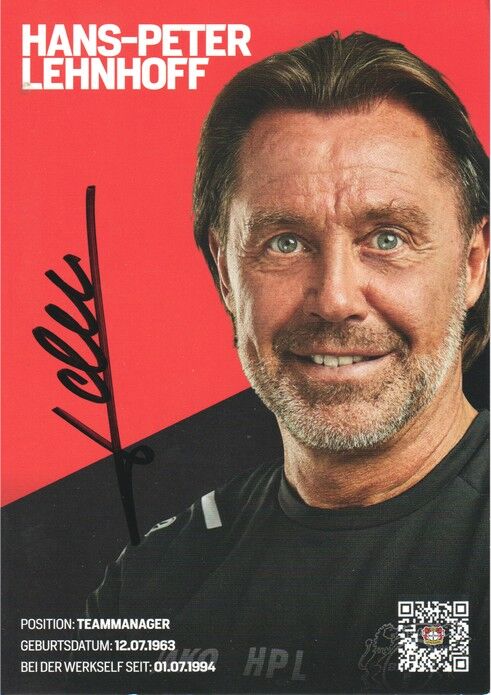 Autogramm Fussball | Bayer Leverkusen | 2021 | Hans-Peter LEHNHOFF