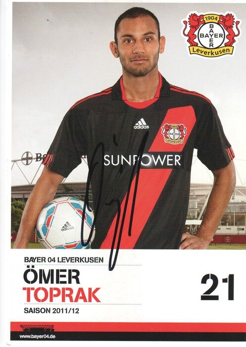 Autogramm Fussball | Bayer Leverkusen | 2011 | Ömer TOPRAK